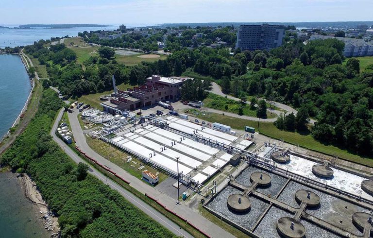 The sewer treatment plant in Portland's East End.