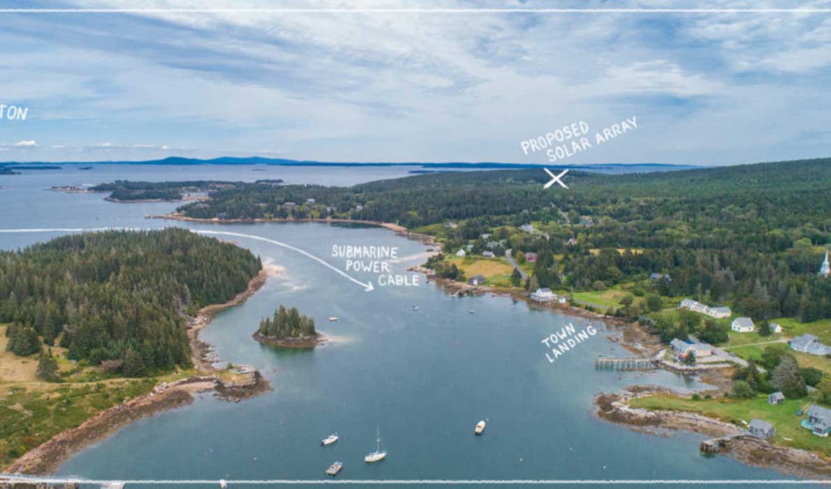 Isle au Haut prepares to go solar, with new storage technology Island
