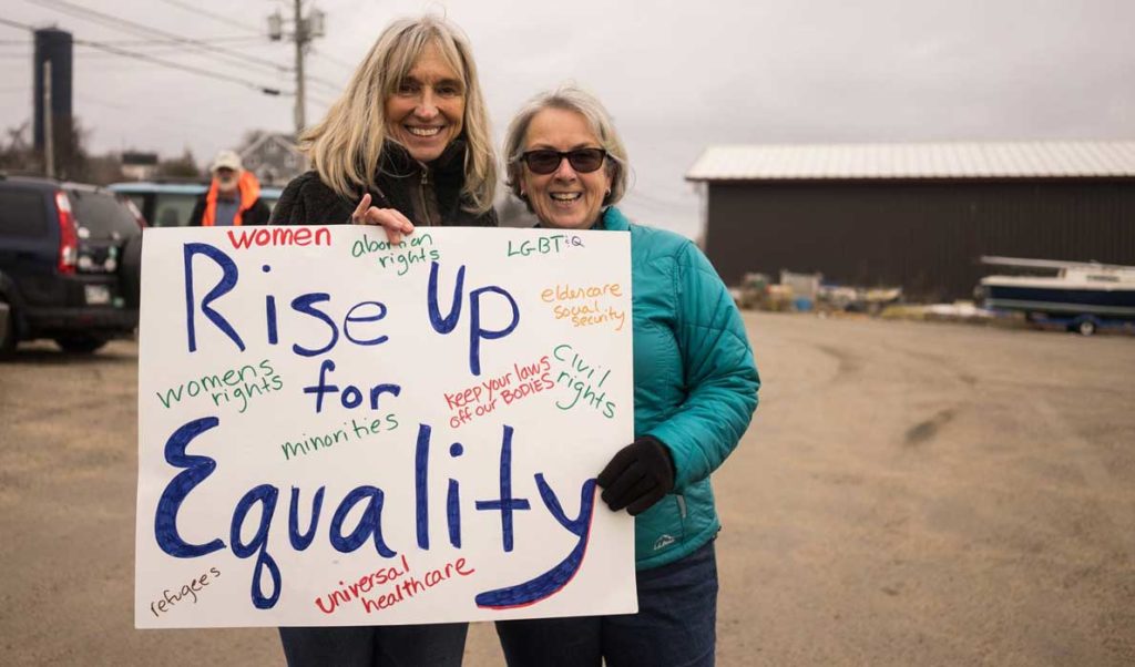 The women's march on Vinalhaven.