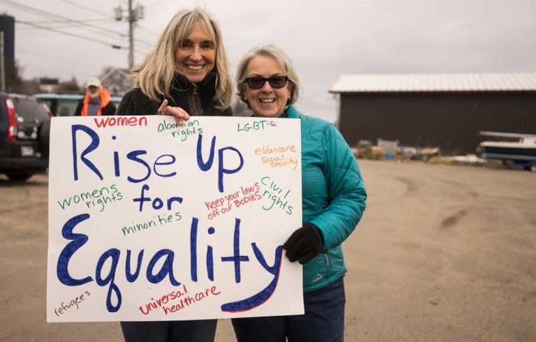 The women's march on Vinalhaven.