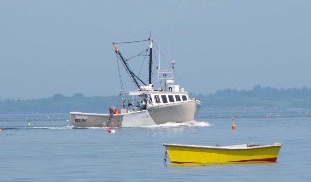 A fishing boat off Chebeague Island.