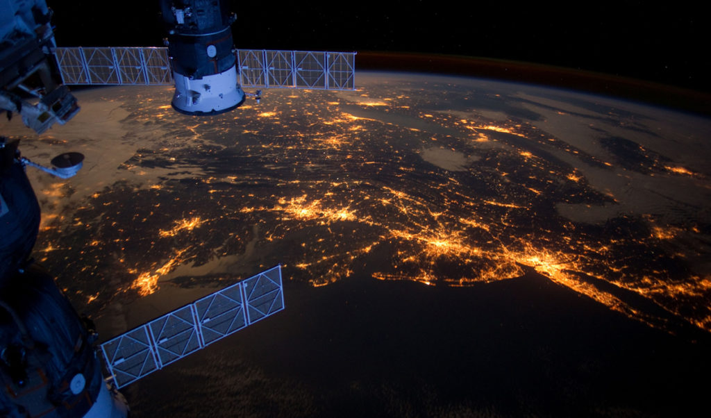 The Eastern Seaboard as seen from space.