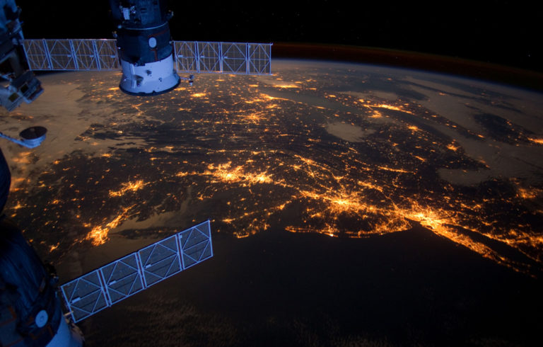 The Eastern Seaboard as seen from space.