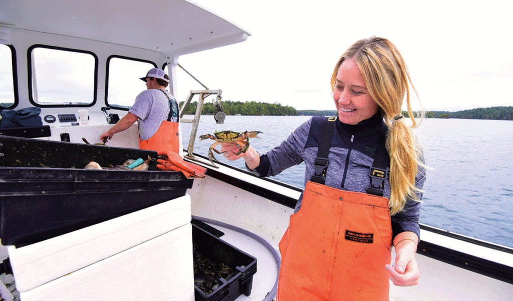 Quahog Bay Conservancy staff Alec Bolinger