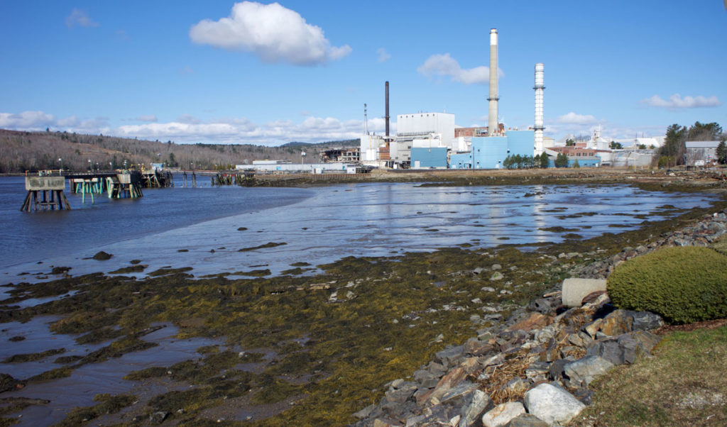 The former Verso paper mill in Bucksport is being dismantled and scrapped