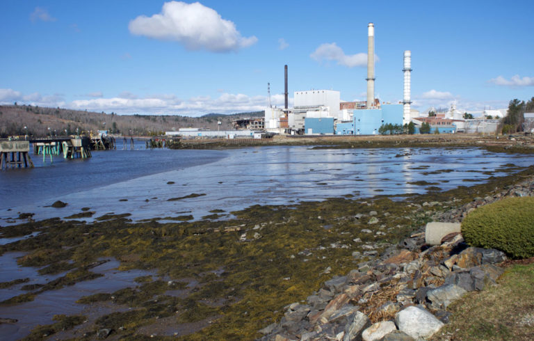 The former Verso paper mill in Bucksport is being dismantled and scrapped