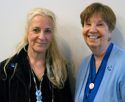 Cathy Ramsdell, left, is executive director of Friends of Casco Bay, and  Mary Cerullo is associate director. 