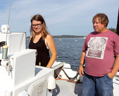 Danielle Weaver with her father, Kevin. 