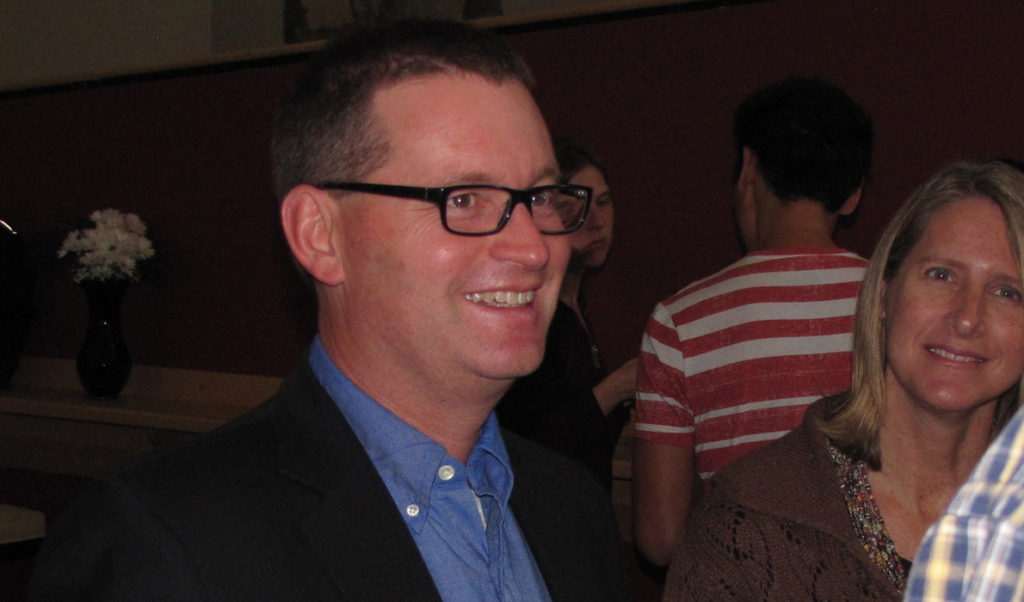 Roger Pielke at a reception at the University of Maine