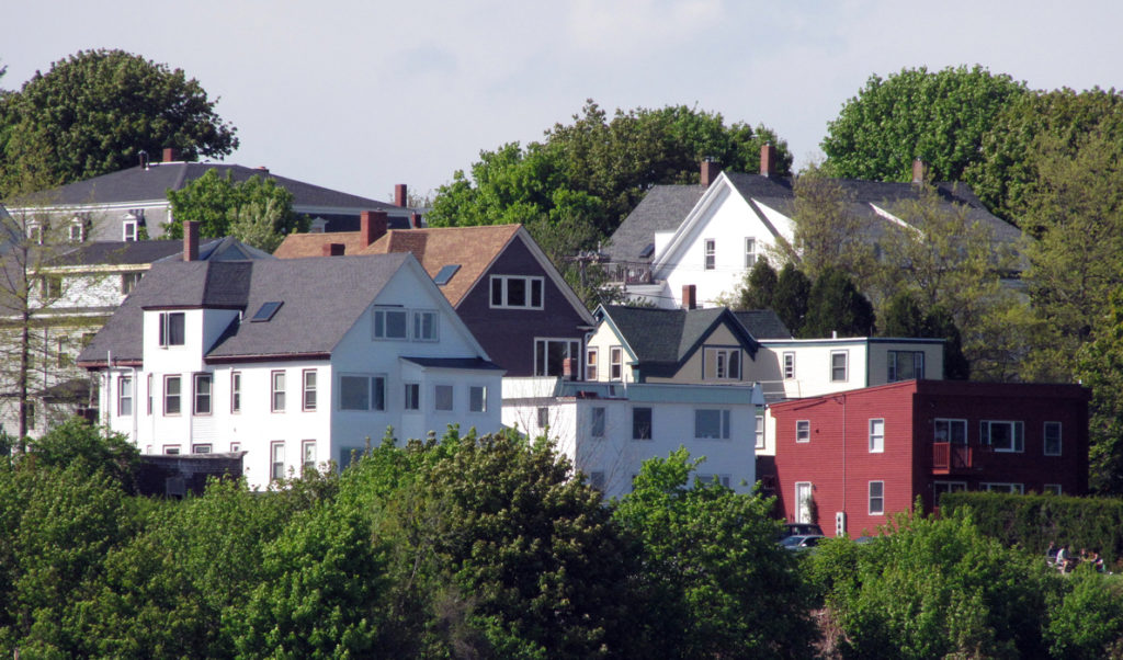 Housing in Portland’s Munjoy Hill neighborhood has increased in value dramatically in recent years.