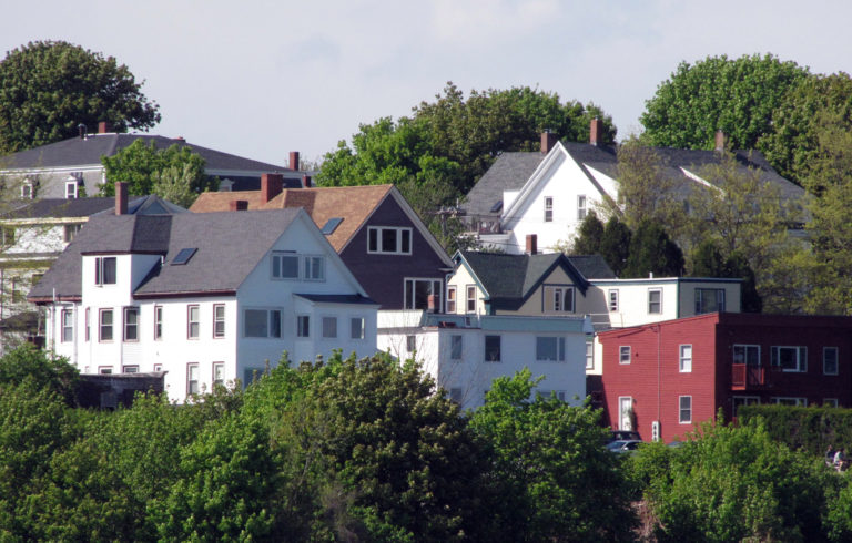 Housing in Portland’s Munjoy Hill neighborhood has increased in value dramatically in recent years.