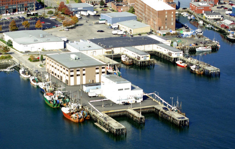 An aerial view of the business location.
