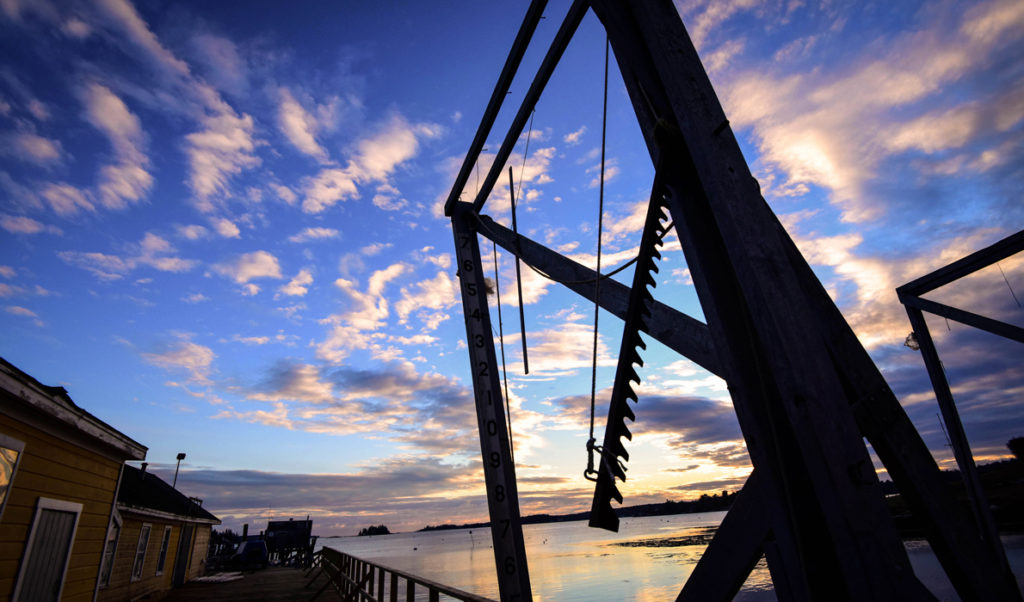 A December evening image from Boothbay Harbor.