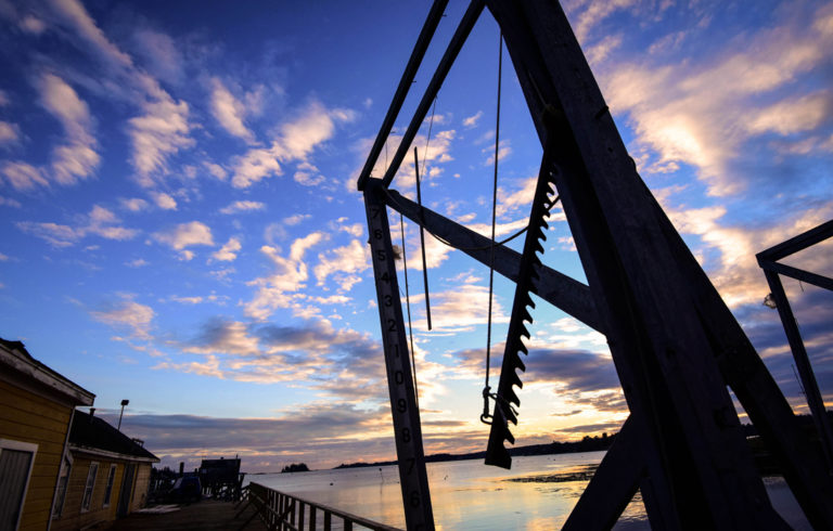 A December evening image from Boothbay Harbor.