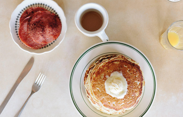 The Palace Diner’s famous pancakes.