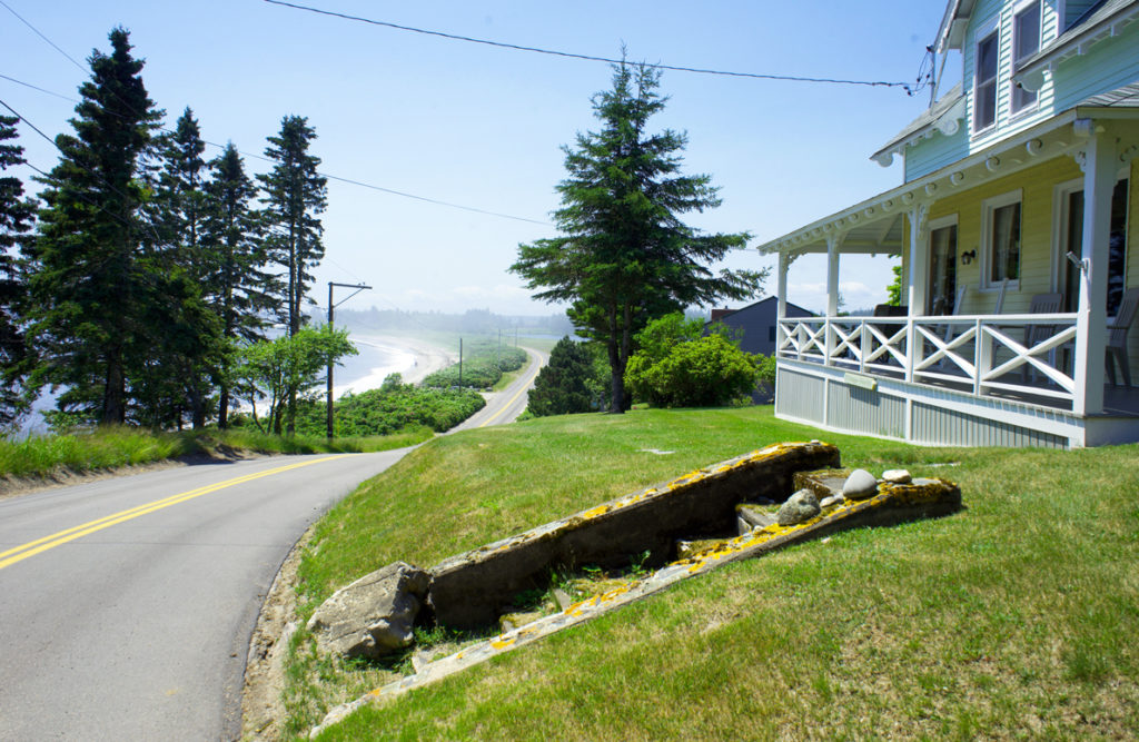 The view toward Roque Bluffs State Park.