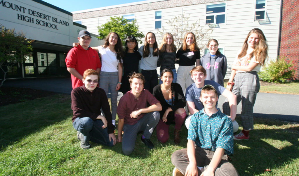 Mount Desert Island High School's Eco Team includes: Winslow Jeffery