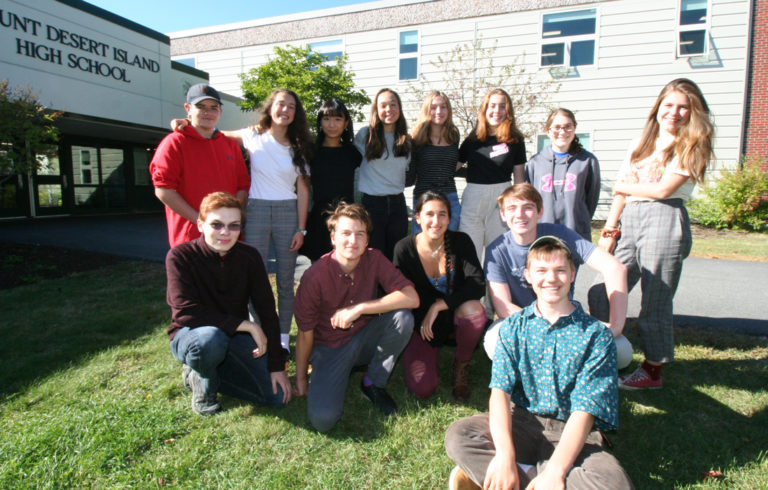 Mount Desert Island High School's Eco Team includes: Winslow Jeffery