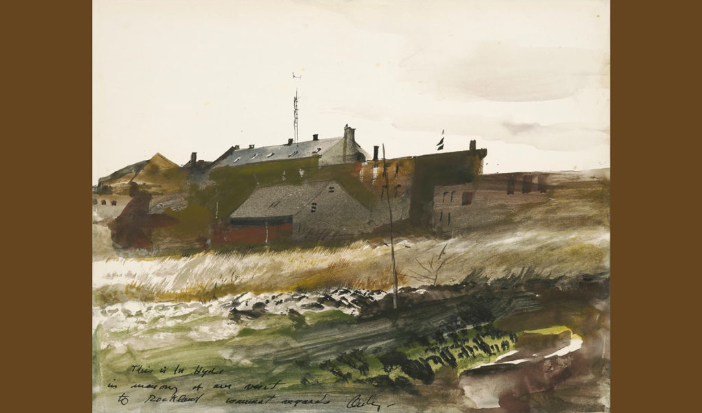 An early watercolor of a Rockland scene