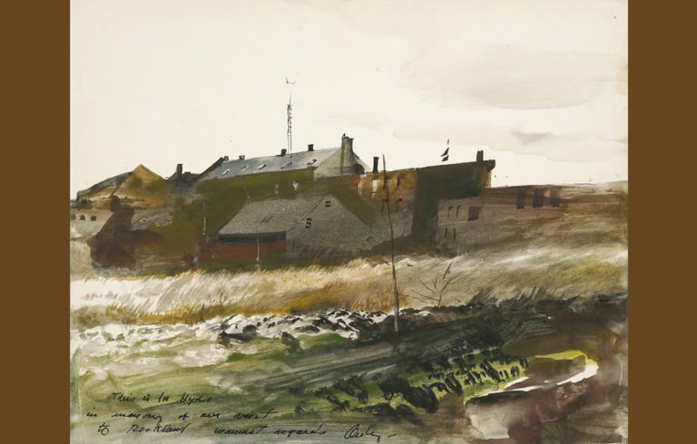 An early watercolor of a Rockland scene