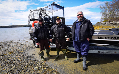 Air boat crew