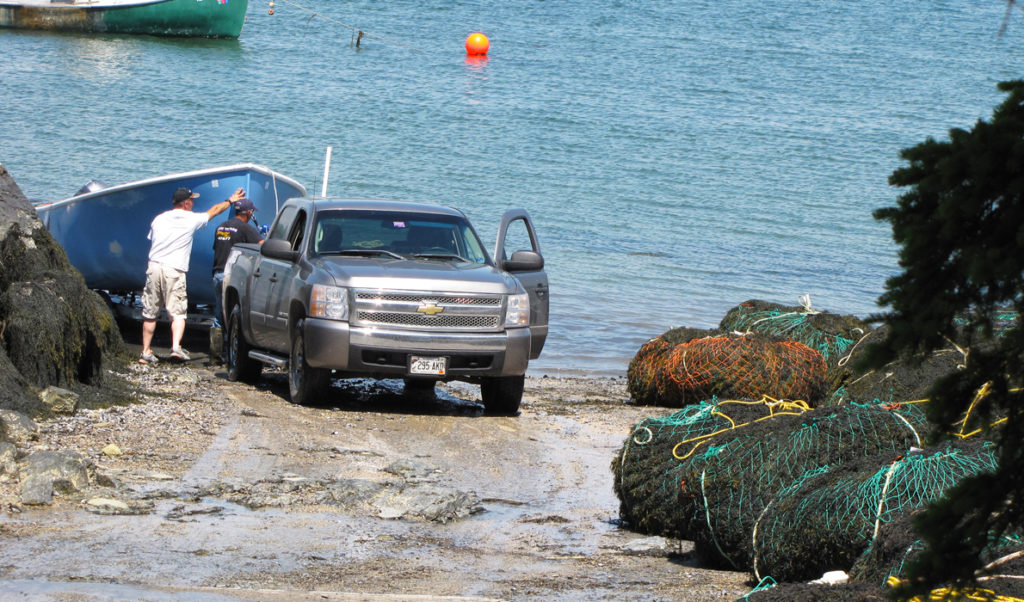 Rockweed landed at Hancock Point.