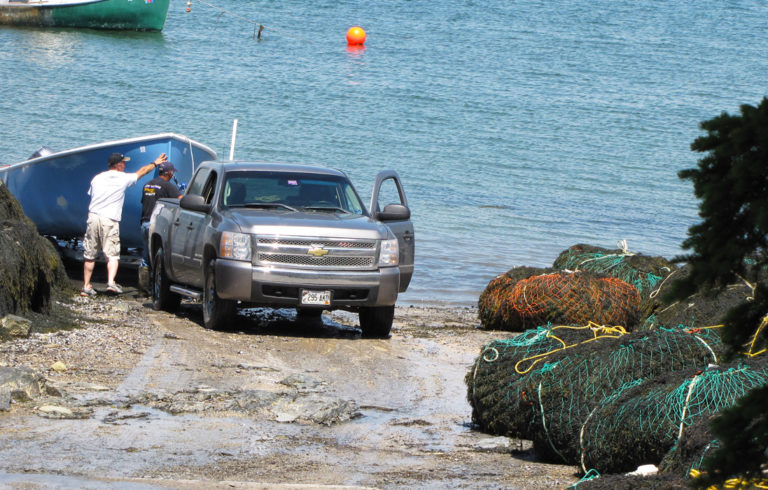 Rockweed landed at Hancock Point.