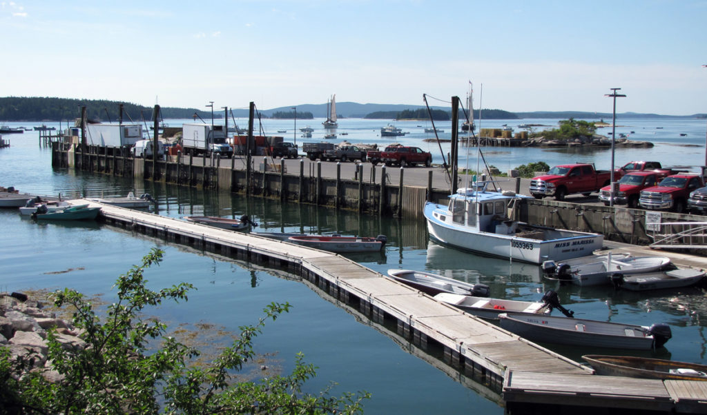 Stonington's fishing pier.