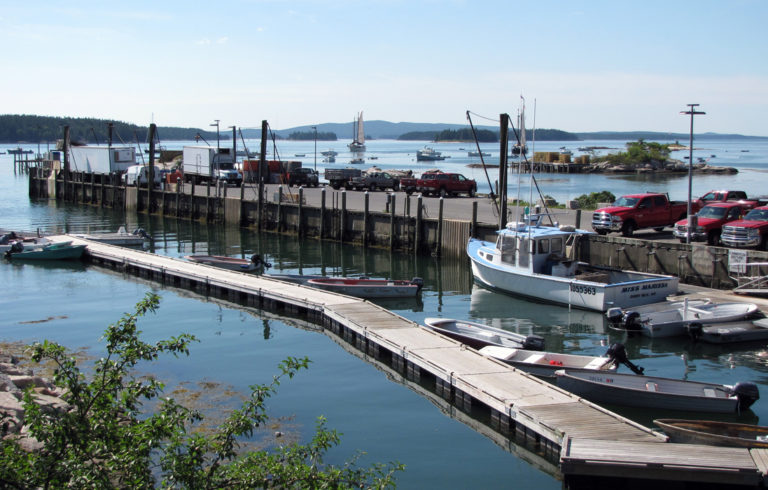 Stonington's fishing pier.