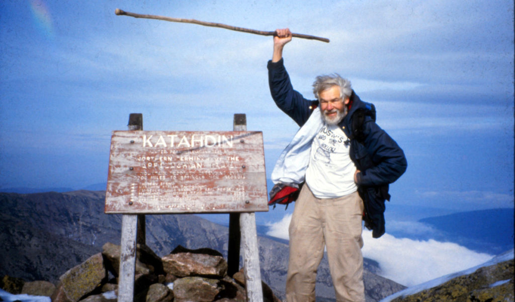 Bob Cummings atop Mount Katahdin.