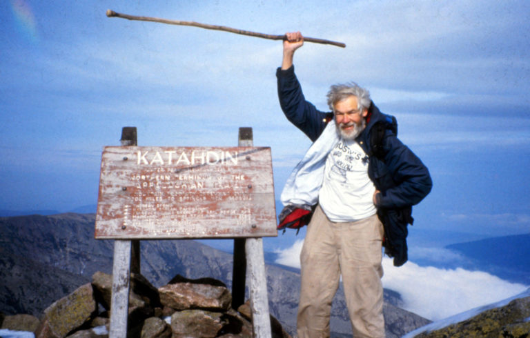 Bob Cummings atop Mount Katahdin.