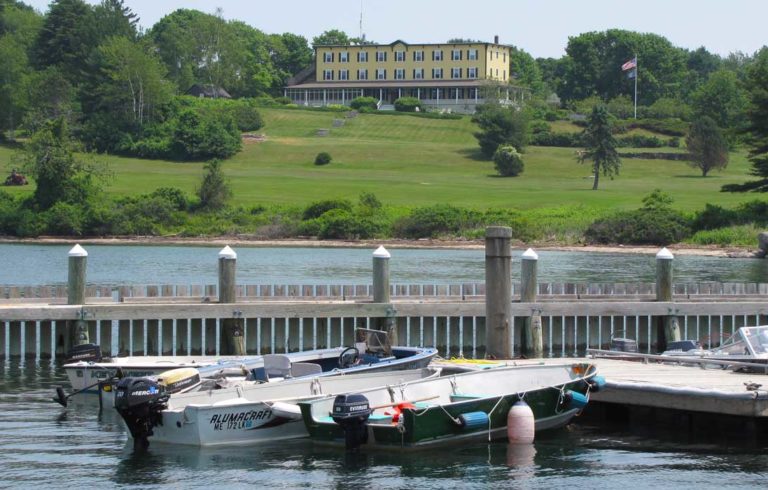 Chebeague Island's Stone Pier is at risk of damage from sea level rise.