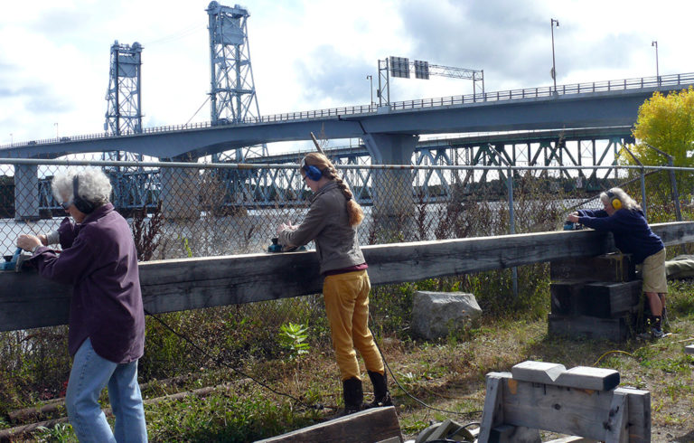 Women work on the Virginia.