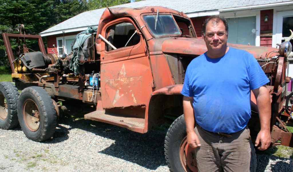 Blair Colby poses with The Executioner.