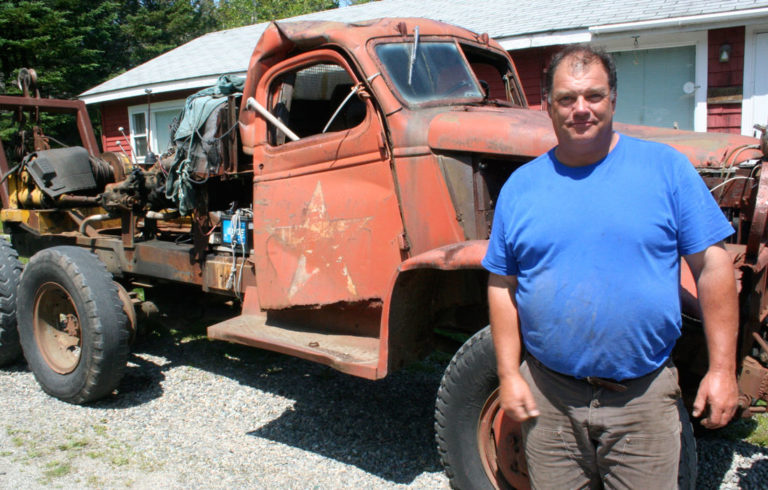 Blair Colby poses with The Executioner.