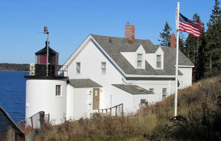 Brown's Head Light on Vinalhaven overlooks the Fox Islands Thoroughfare.