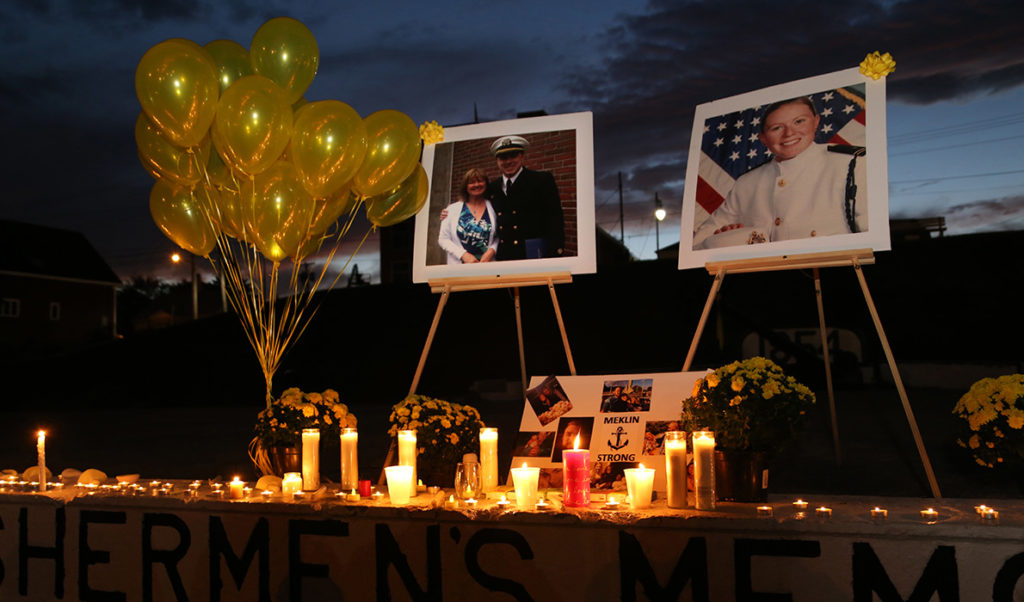 A memorial service was held in Rockland for two of the area's victims in the El Faro sinking.