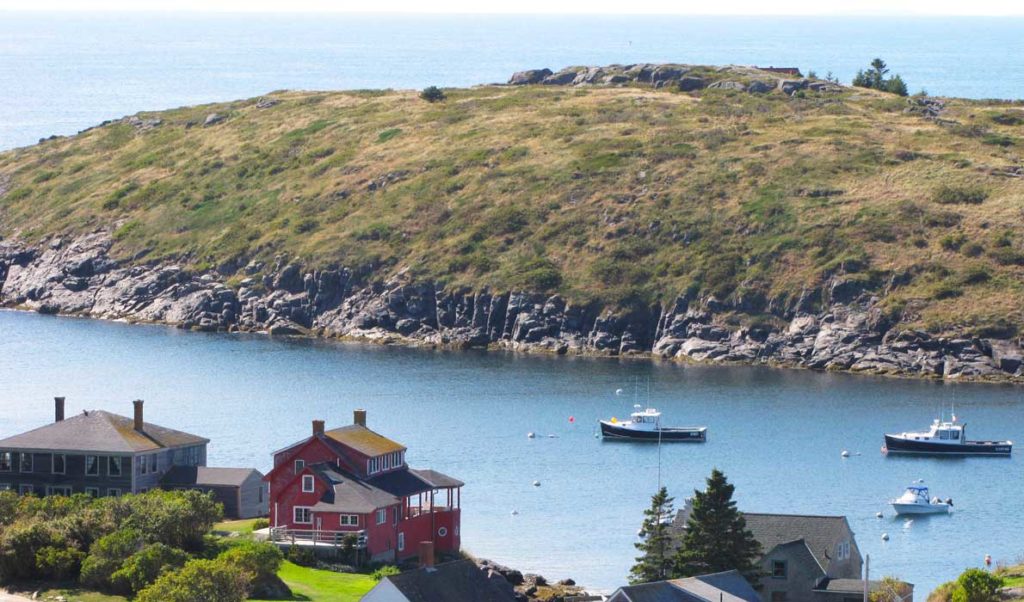 The view from the hill on Monhegan.