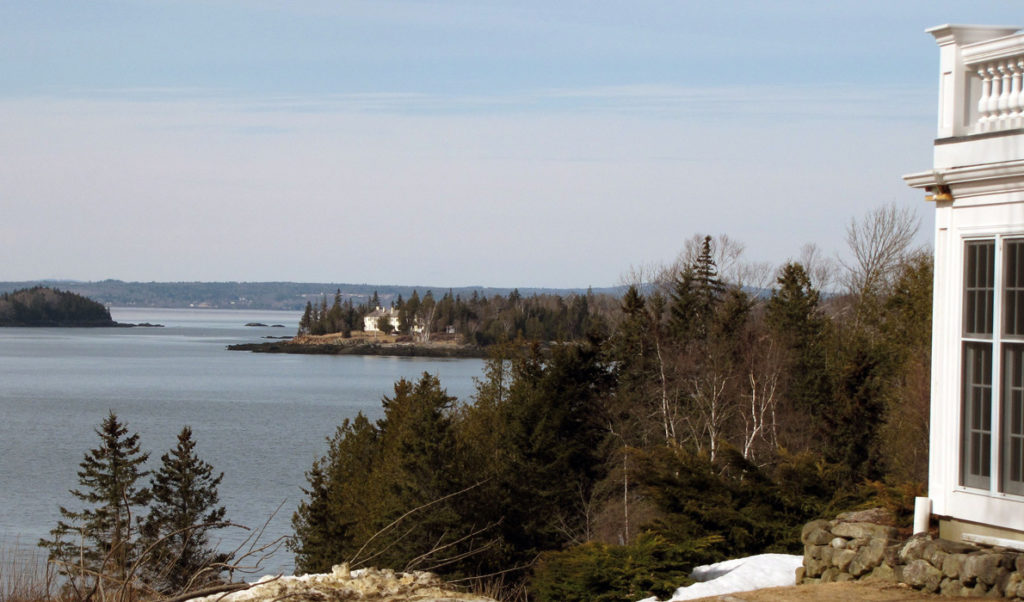 Looking north from the western shore of Islesboro