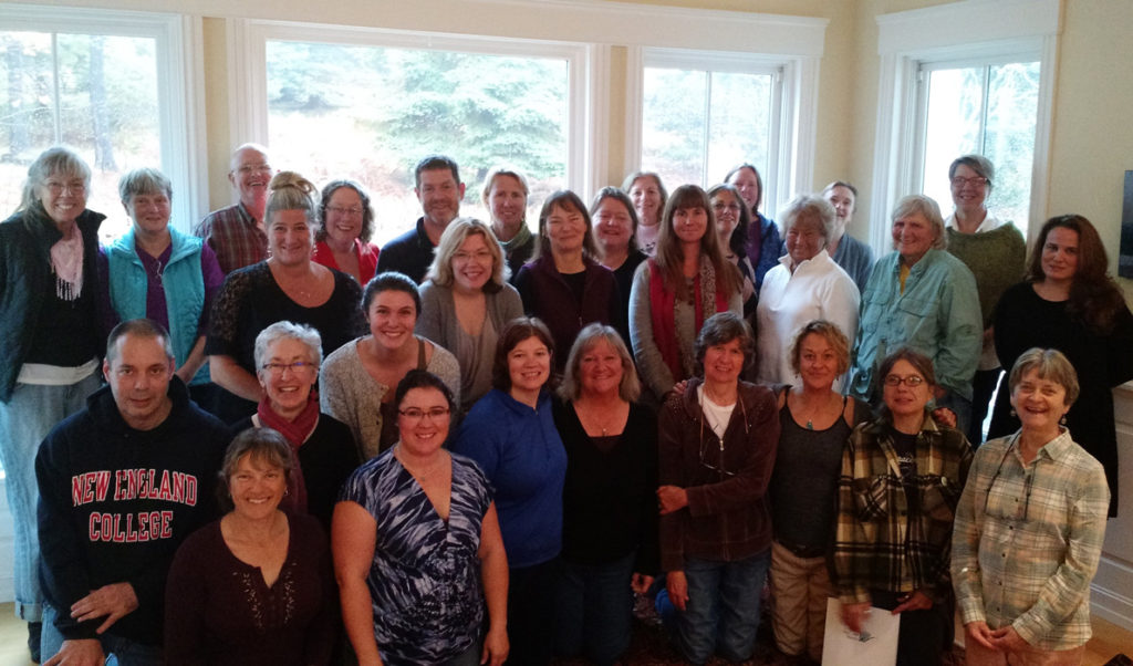 Participants at a recent conference on eldercare on Islesboro gather for a photo.