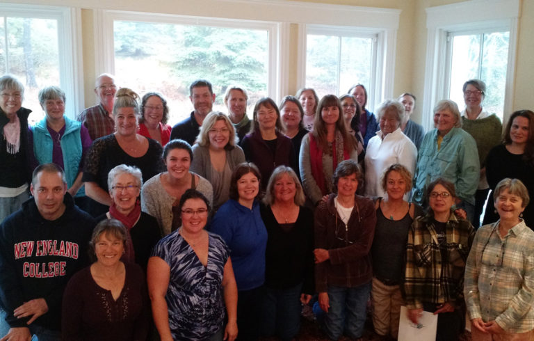 Participants at a recent conference on eldercare on Islesboro gather for a photo.
