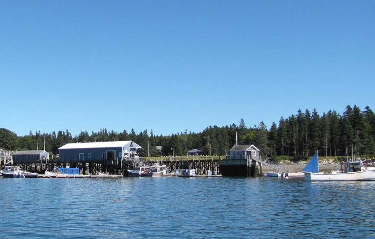 The waterfront on Islesford (Little Cranberry Island).