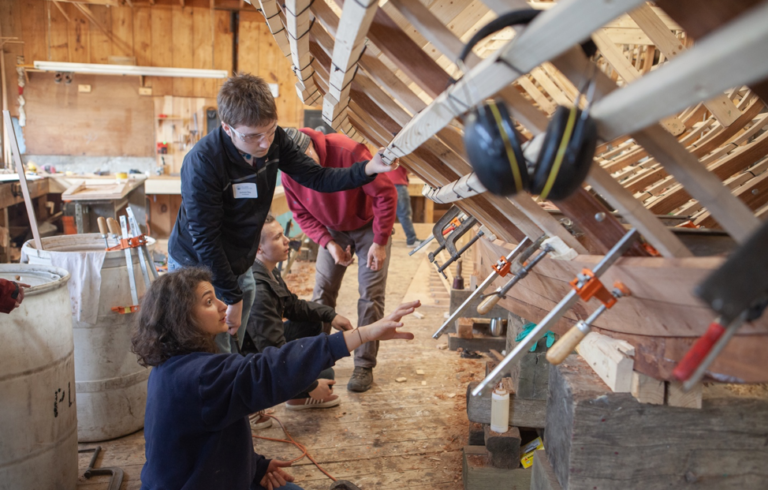 Island student at The Apprenticeshop Rockland