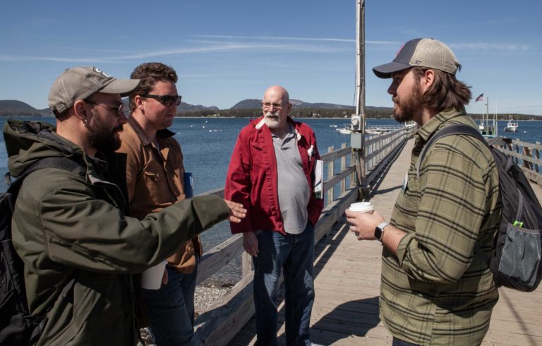 Residents from five Maine islands and two coastal communities recently joined the Island Institute for a community broadband tour of the Cranberry Isles