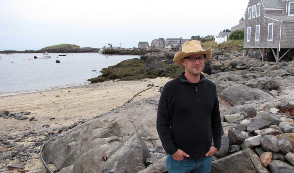 Dylan Metrano on Monhegan.