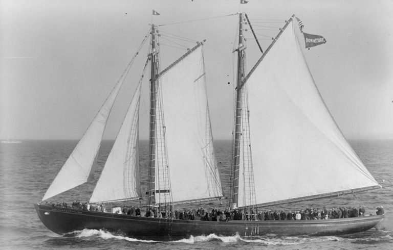 The Schooner Adventure in a photo taken in 1926.