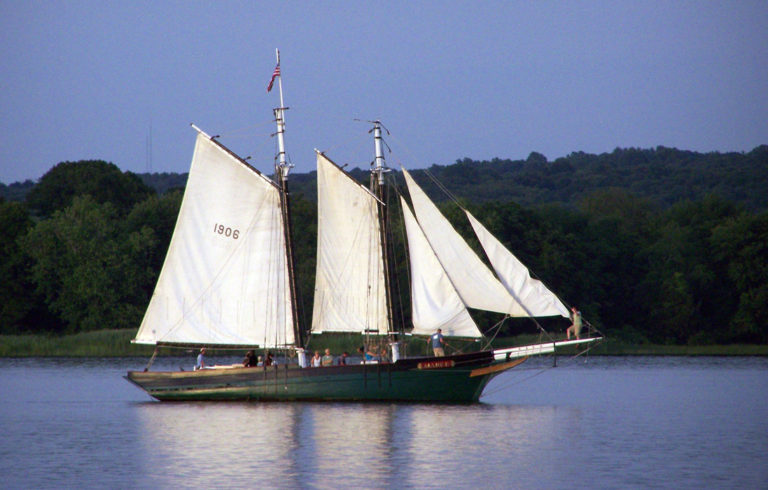 The Mary E. underway