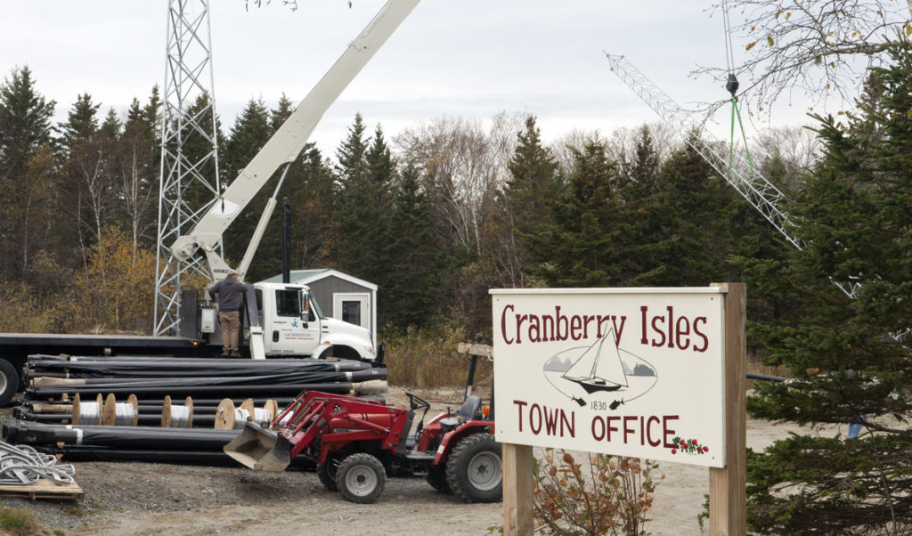 Work was underway in November to bring broadband-speed internet to Islesford.