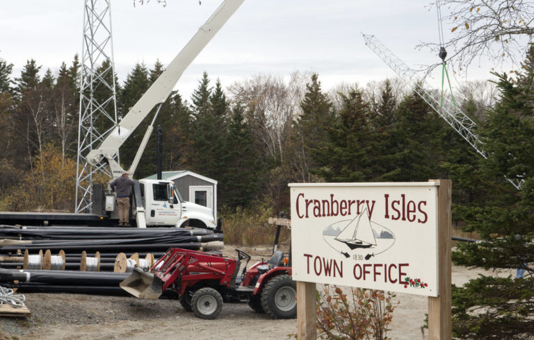 Work was underway in November to bring broadband-speed internet to Islesford.