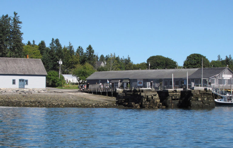 Islesford's waterfront in late spring.